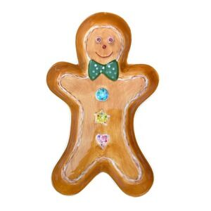 Home Interiors 2004 Home Co Gingerbread Man‎ Baking Serving Dish Oven Micro Safe
